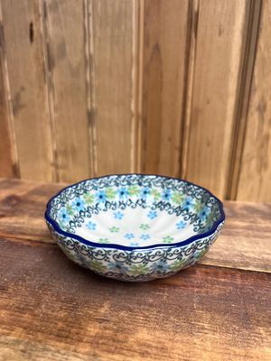 Beach Sparkle Bowl Scalloped 4.5"