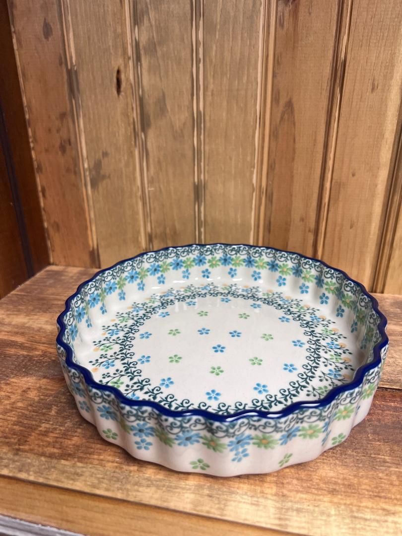 Beach Sparkle Quiche Fluted 7.75"