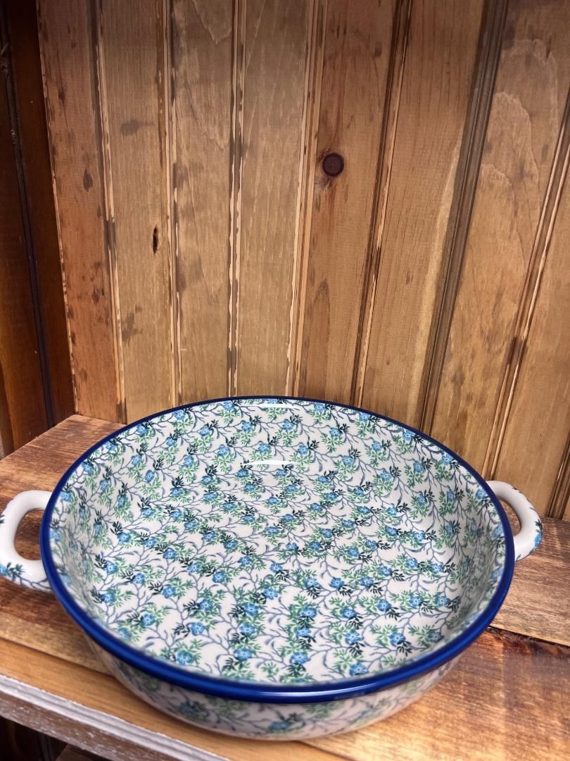 Summer Ivy Baker Round w/Handles 10"