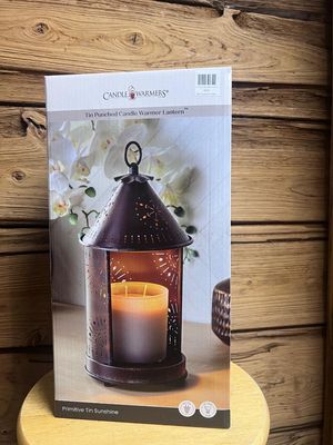 CW Tin Punched Lantern Sunshine Primitive Tin