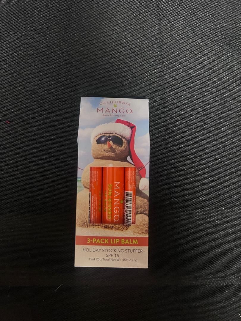 California Mango Lip Balm 3 Pk.