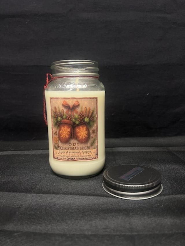 Herbal Star Candle Cozy Christmas Spices 24 Oz