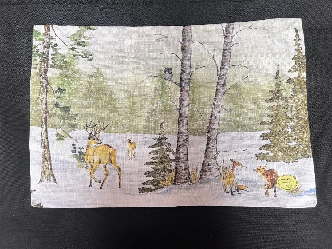 PD Placemat Woodland Winter
