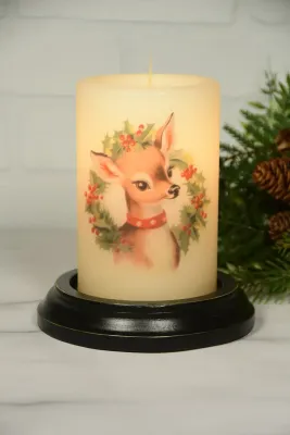 Winter Dasher Retro Reindeer Cream CR