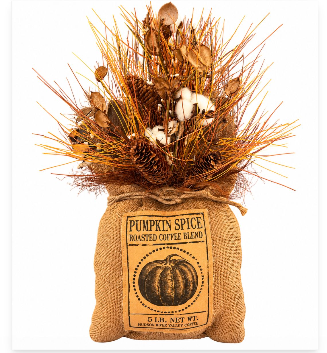 Straw Sac with Pinecones RC