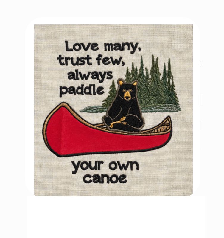 PD Dish Towel Paddle Your Own Canoe