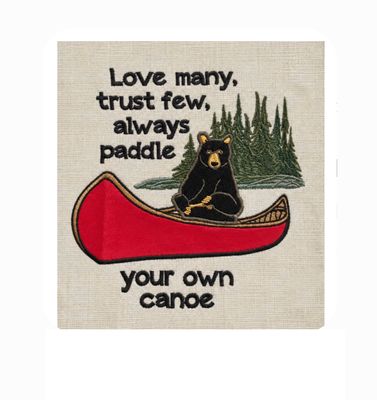 PD Dish Towel Paddle Your Own Canoe