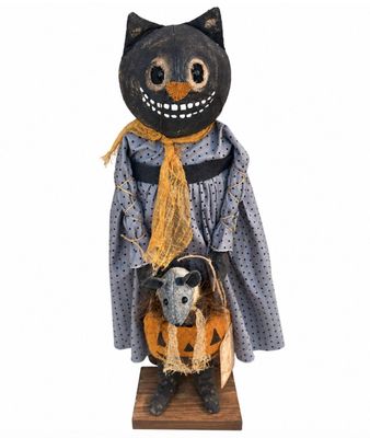 Black Cat with Blue Dress RC