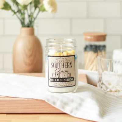 12oz Hello Sunshine Candle 1176