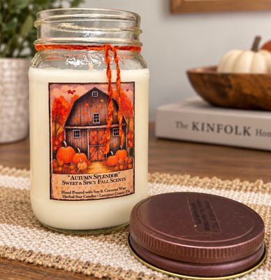 Herbal Star Candle 16oz Autumn Splendor