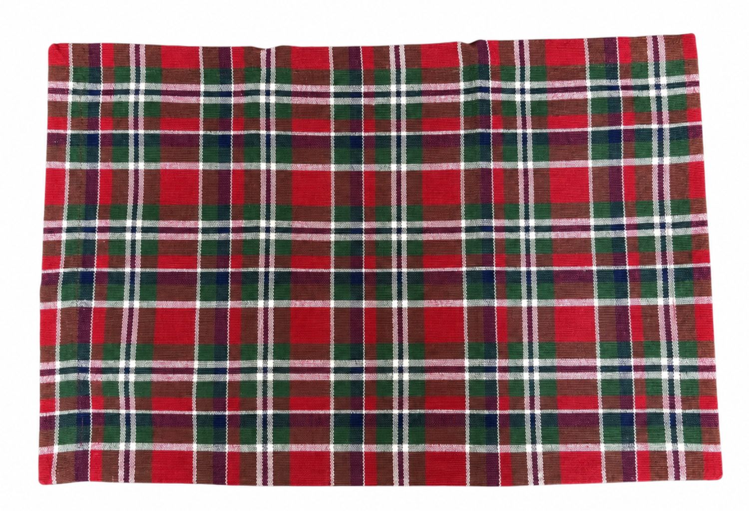 PD Placemat Red & Green Plaid