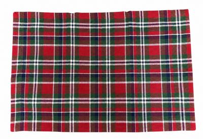 PD Placemat Red & Green Plaid