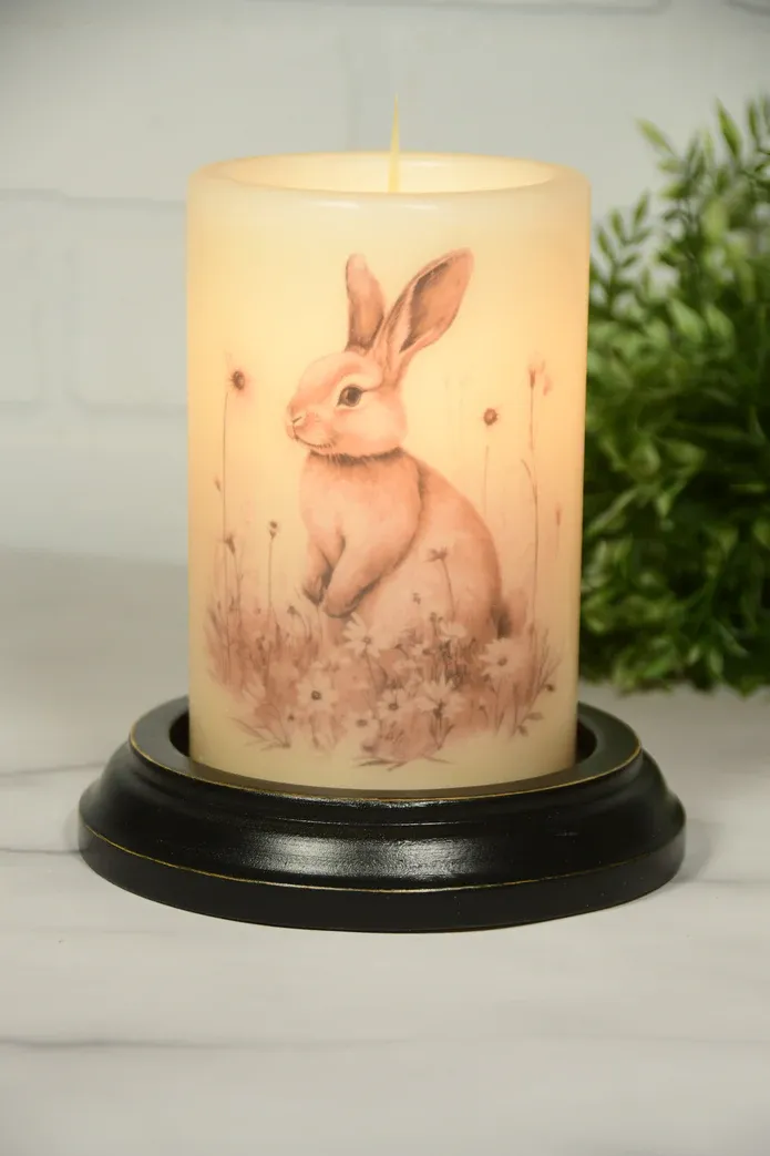 Spring Bunny Neutral Sketched Van. CR