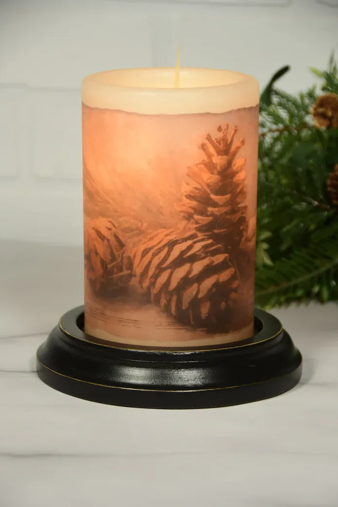 Winter Pinecone Vintage Trio AV CR