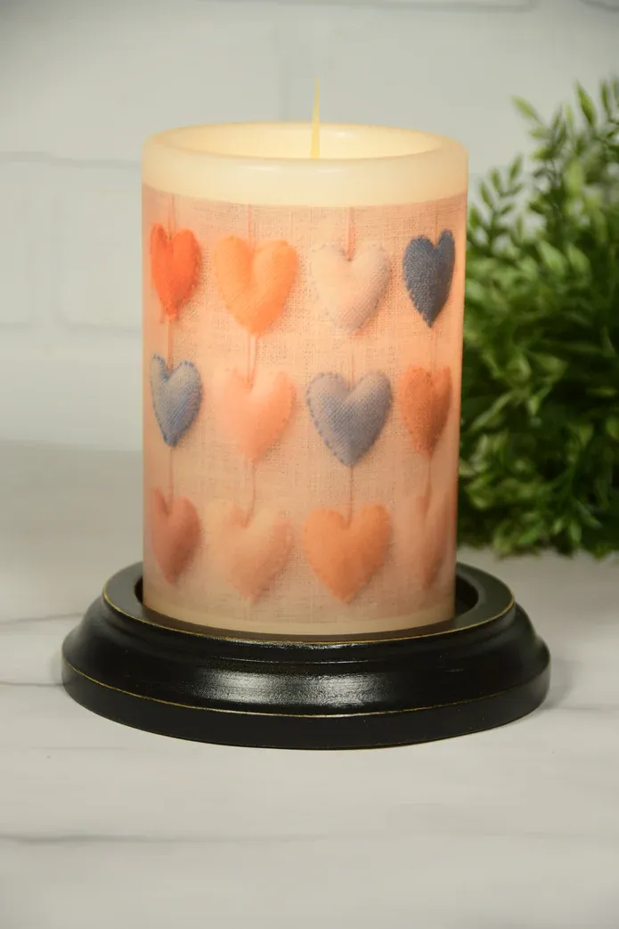 Valentine Burlap Heart Ant Van CR