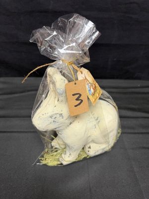 White Paper Mache Bunny RC