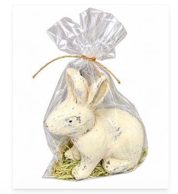 White Paper Mache Bunny RC