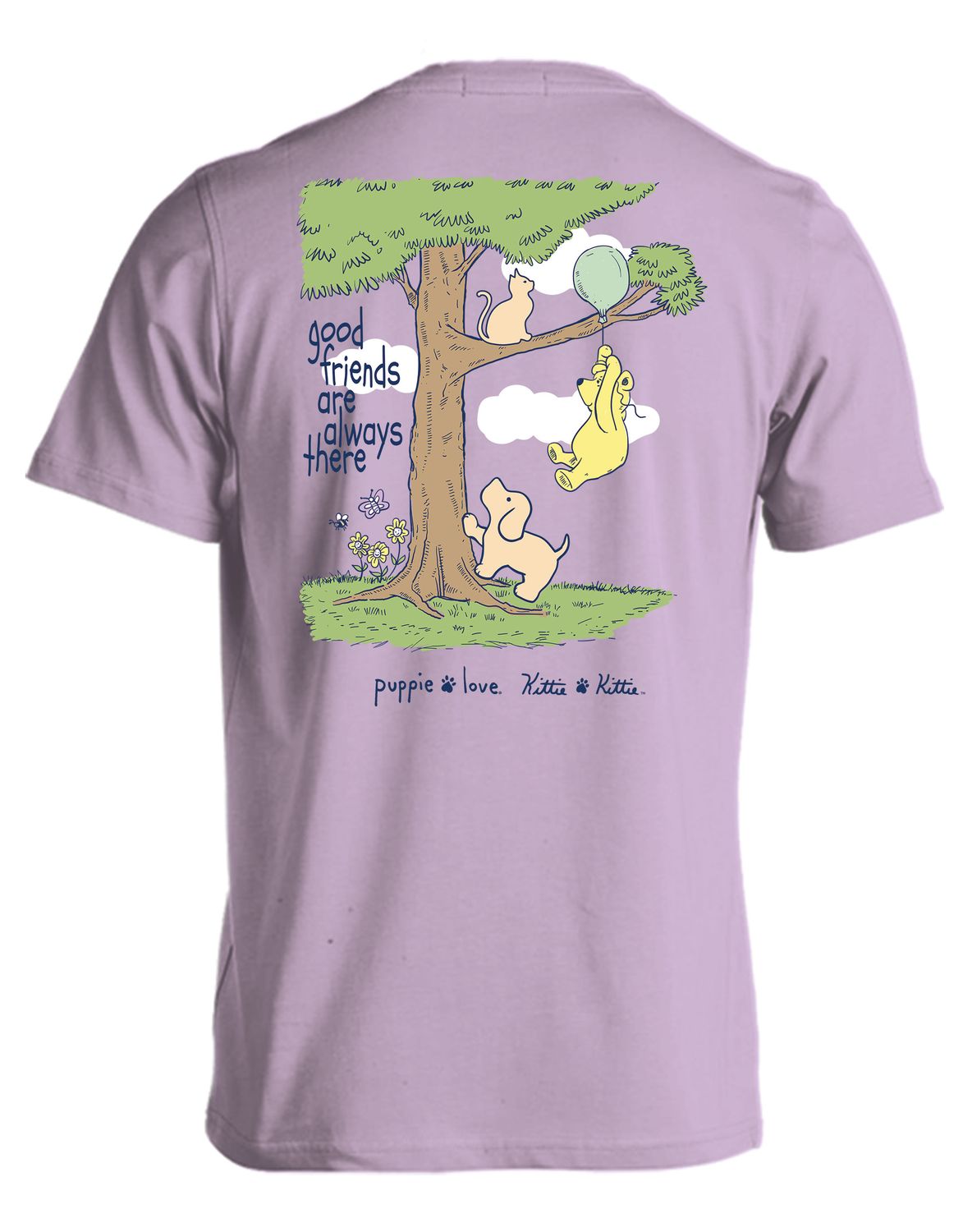 Puppie Love Kittie Balloon Friends Orchid T-Shirt