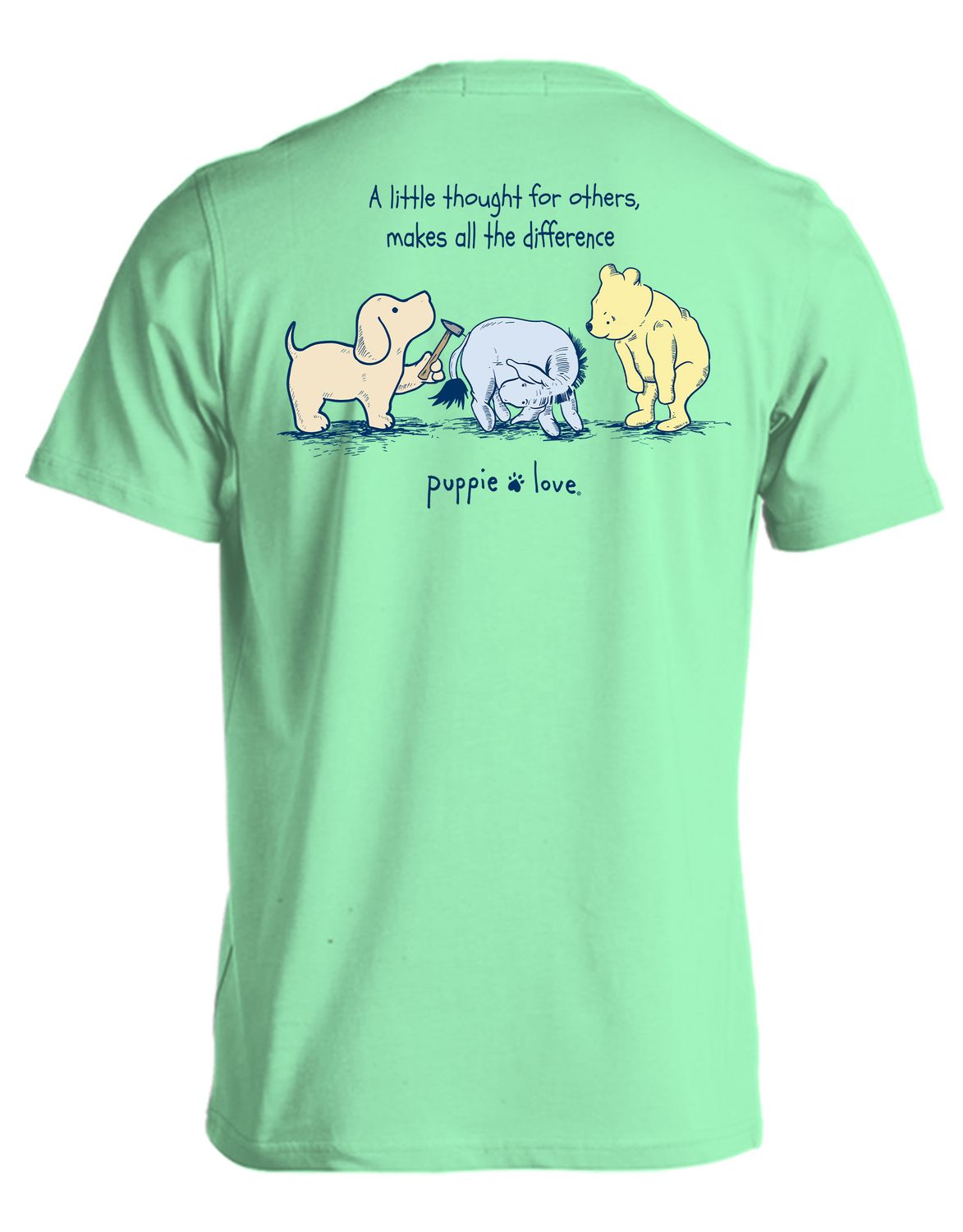 Puppie Love E & Friends T-Shirt Mint Green