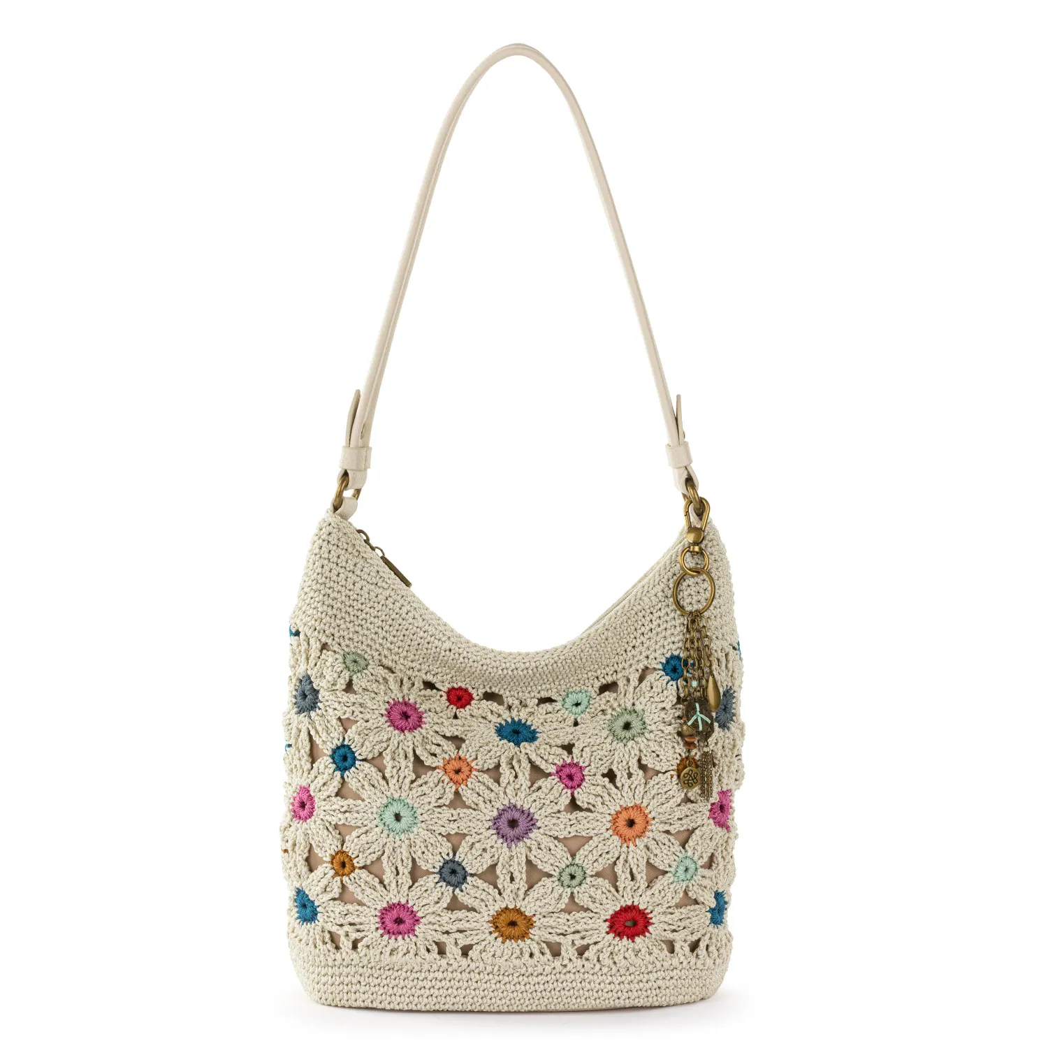 Sak Hobo Multi Flowers Crochet