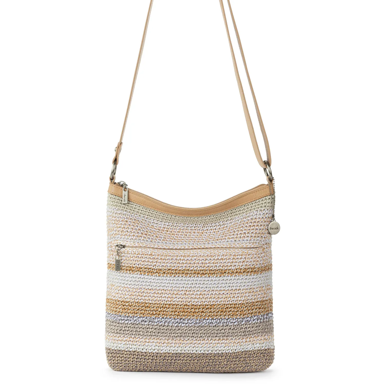 Sak Lucia Sand Stripe Crossbody Crochet