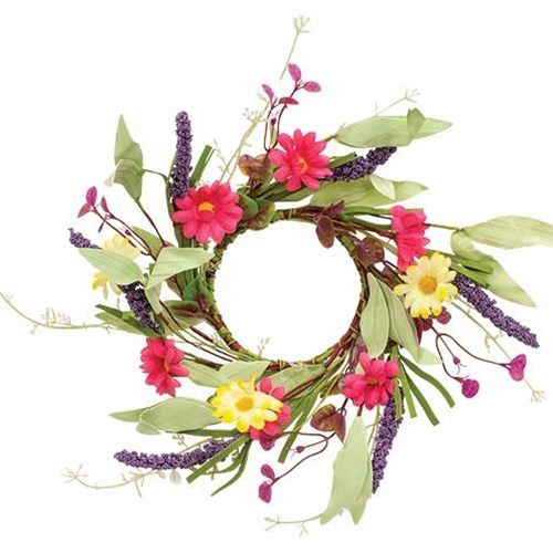 CWI Candle Ring Spring Mix Daisy 3.5"