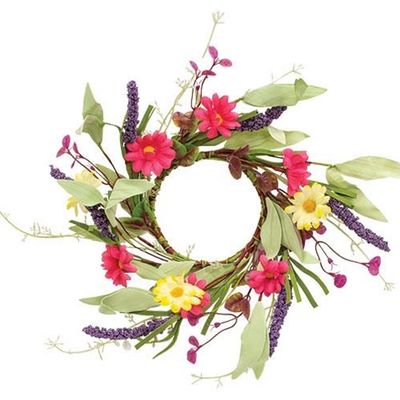 CWI Candle Ring Spring Mix Daisy 3.5"