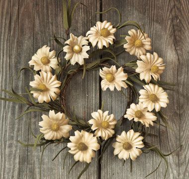 CWI Candle Ring Teastain Daisy 3.5"