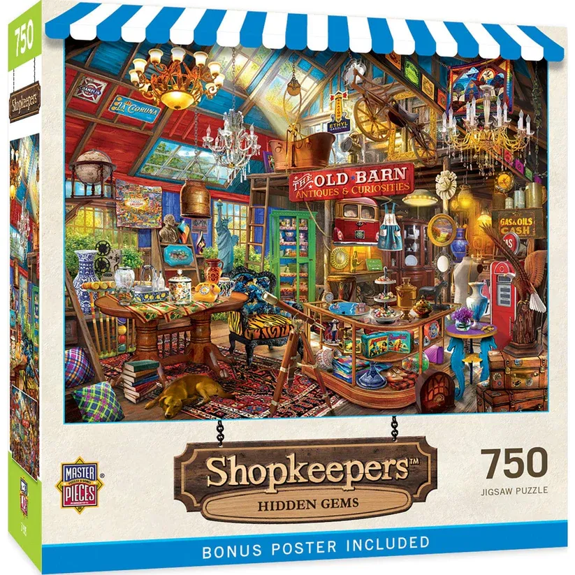 LT Puzzle Shopkeepers Hidden Gems 750 Pc