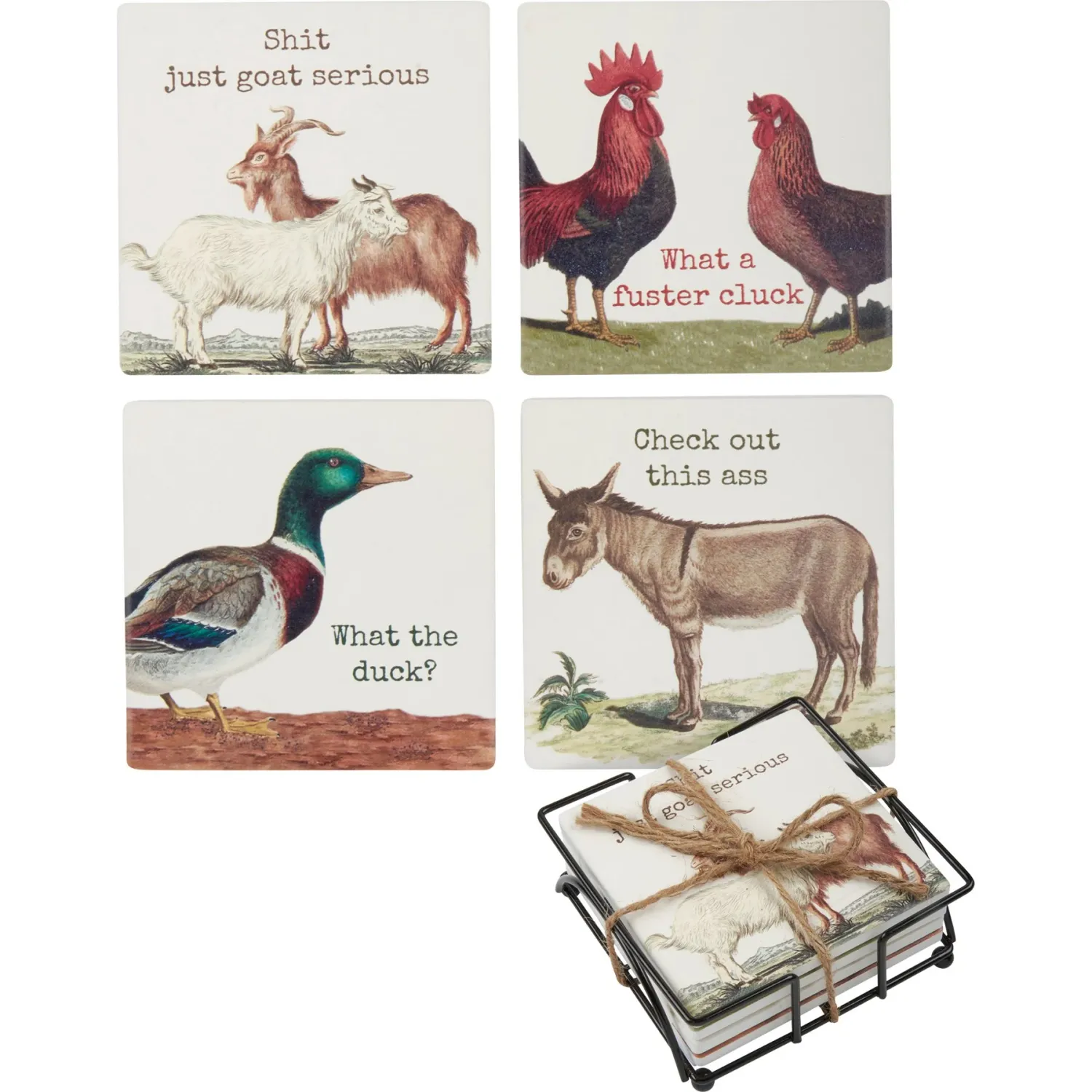 PK Coaster Set What the Duck?