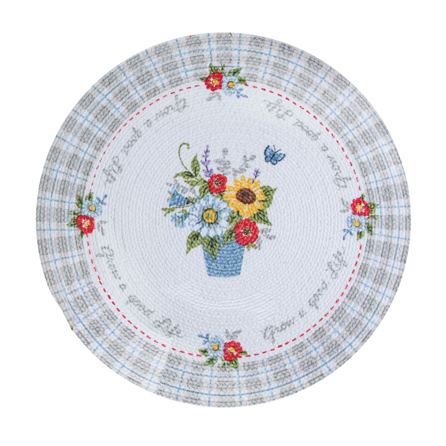 KD Placemats Flower Market Round