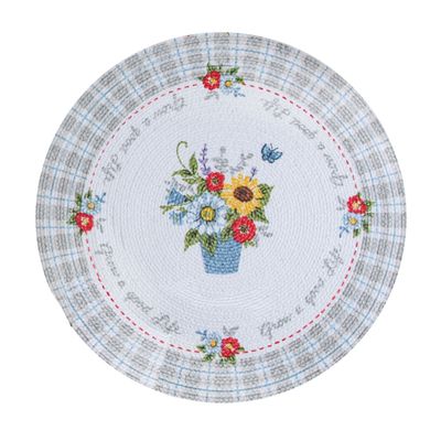 KD Placemats Flower Market Round