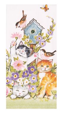 KD Towel Curious Kittens Dual Purpose