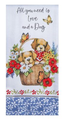 KD Towel PP Love A Dog Dual Purpose