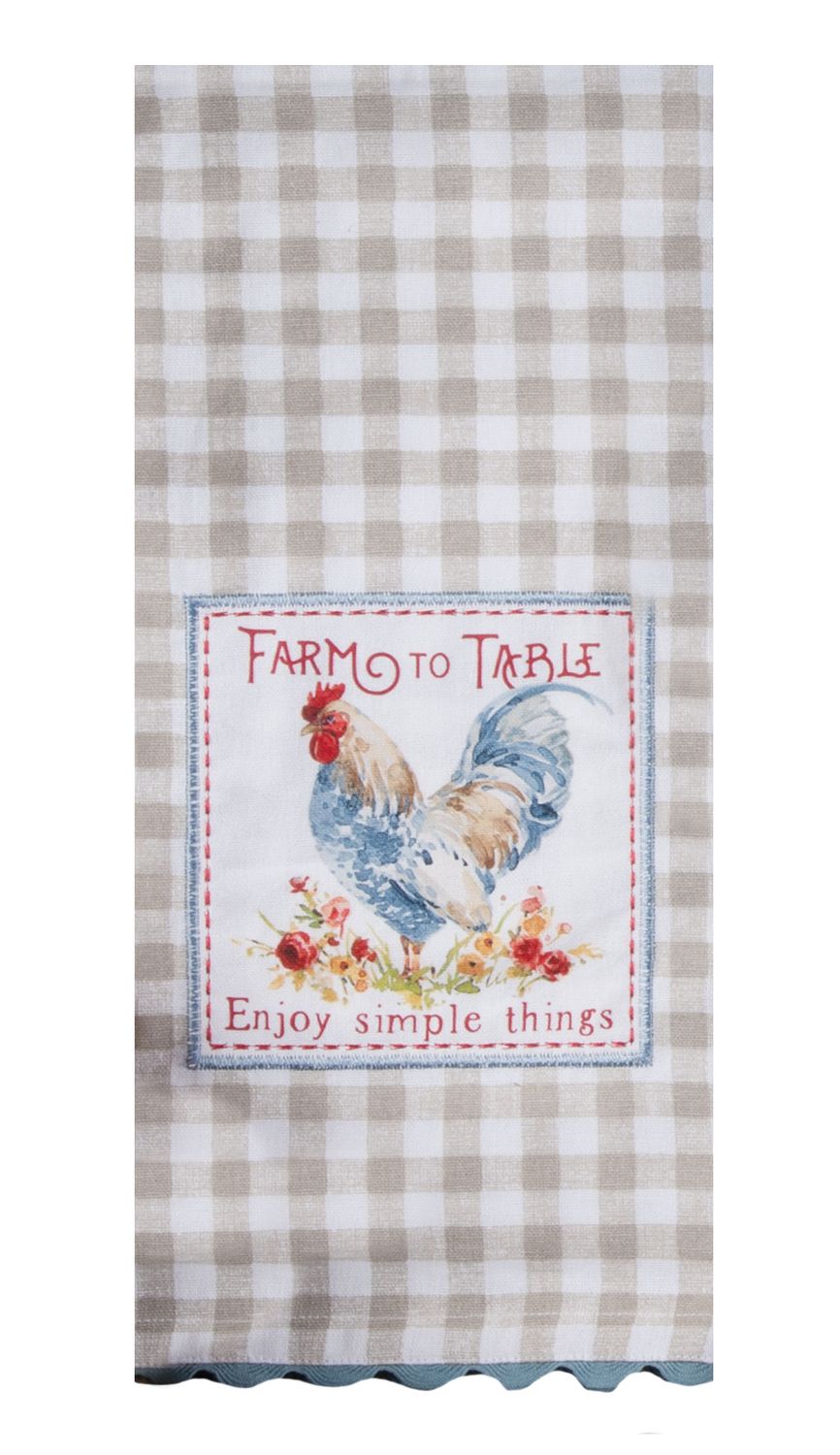 KD Towel Countryside Rooster