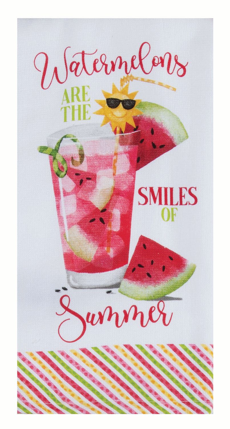 KD Towel Summer Sippin Watermelon Dual Purpose
