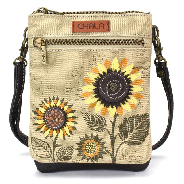 CHALA Double Pocket Crossbody Sunflower