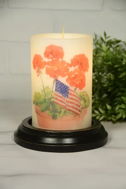 Red Geranium Flag V CR