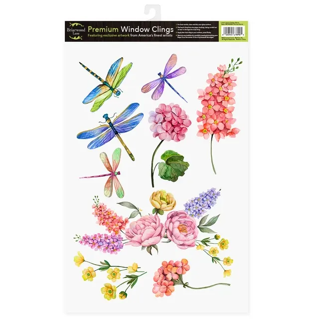 BL Window Clings Dragonfly Garden