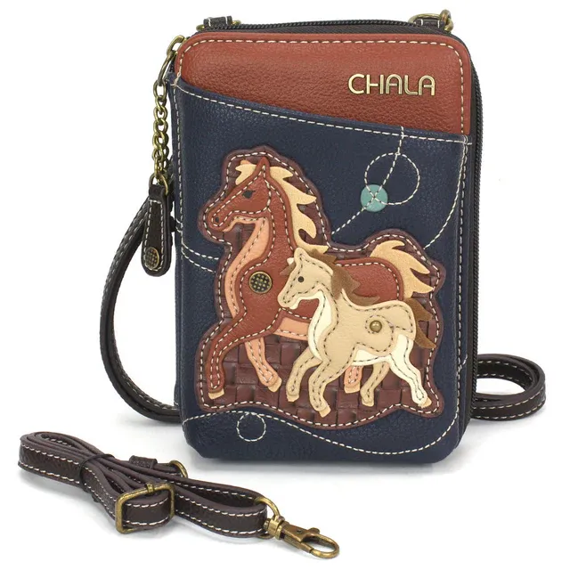 CHALA Wallet Crossbody Horse Family