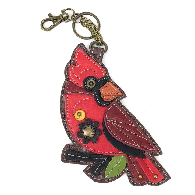 CHALA Coin Purse/Key Fob Cardinal