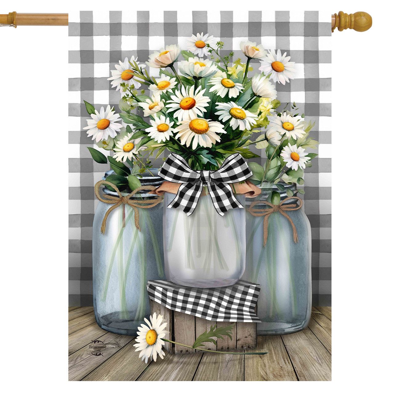 BL House Flag Farmhouse Jars