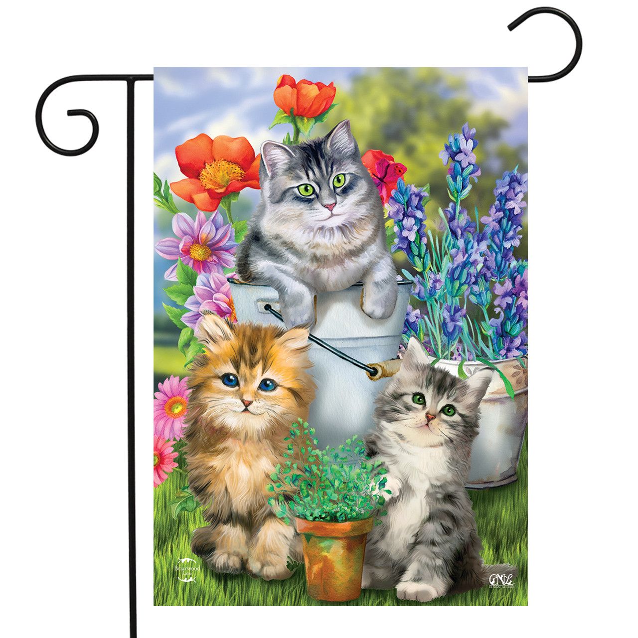 BL Garden Flag Garden Cats