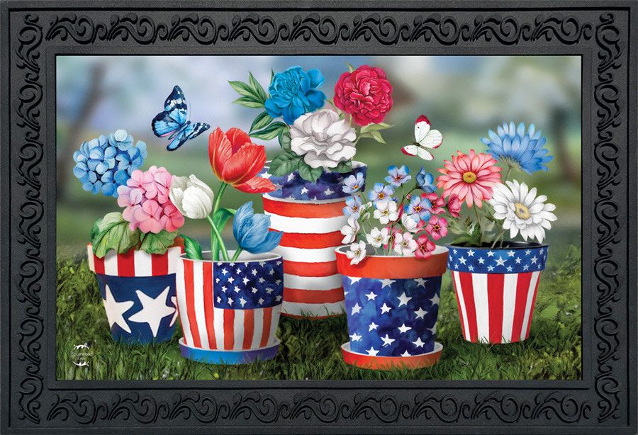BL Doormat America In Bloom
