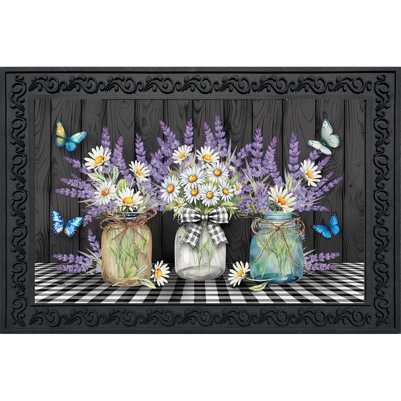 BL Doormat Lavender & Daisies