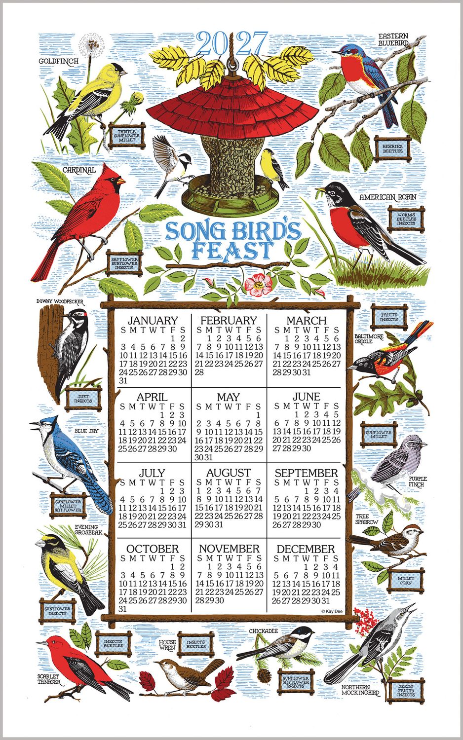 KD Calendar Towel Songbird Festival