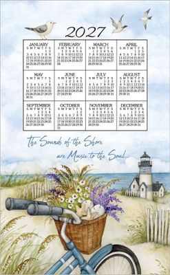 KD Calendar Towel Seashore