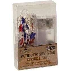 CWI Patriotic Mini Star Lights 20 Ct.