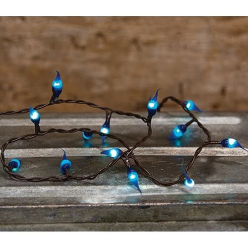 CWI Midnight Blue Silicone Teeny Lights 20 Ct. Brown Cord