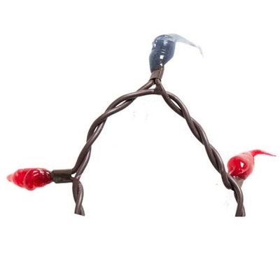 CWI Scarlet & Gray Silicone Teeny Lights 35 Ct.